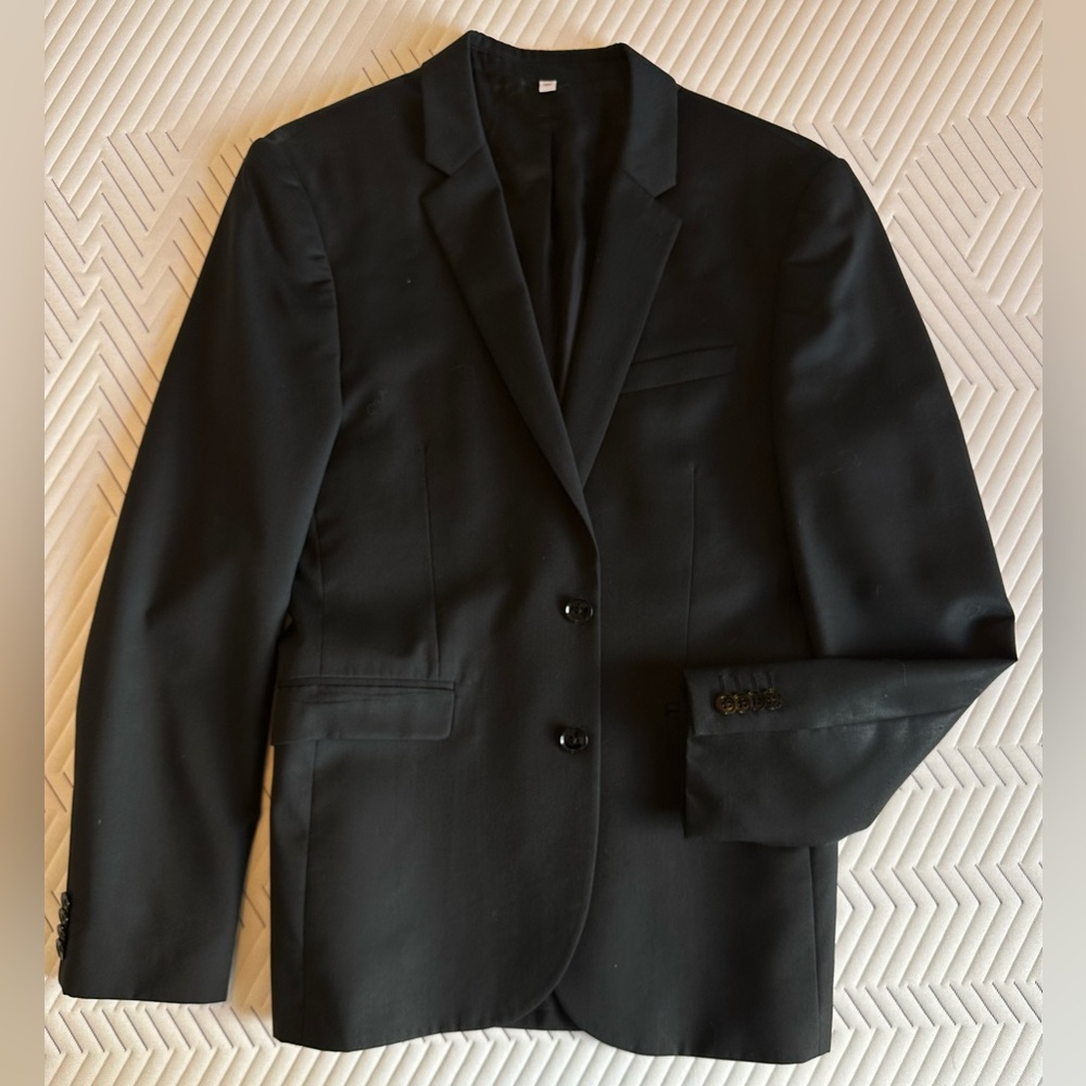 Express Men’s Black Suit Jacket | Size 38R / Extra Slim Fit (Innovator)